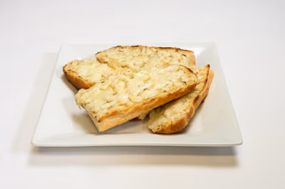 Garlic Bread With Cheese, toasted with melted cheese and herbs
