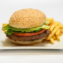 Hamburger from Pizzeria Grande